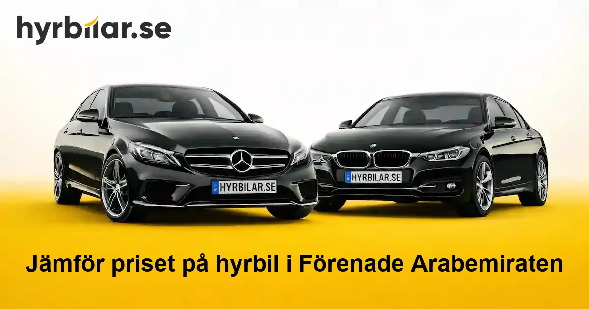 Hyrbil i Förenade Arabemiraten – jämför priser