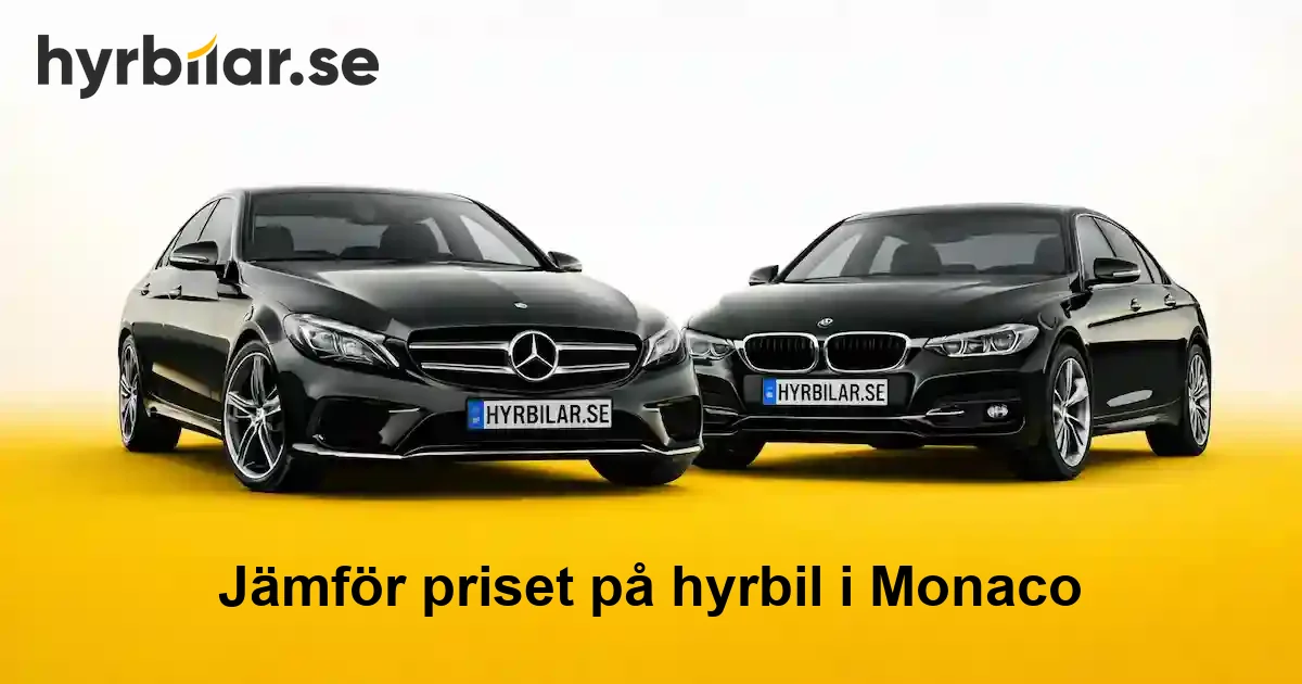 Hyrbil i Monaco – jämför priser